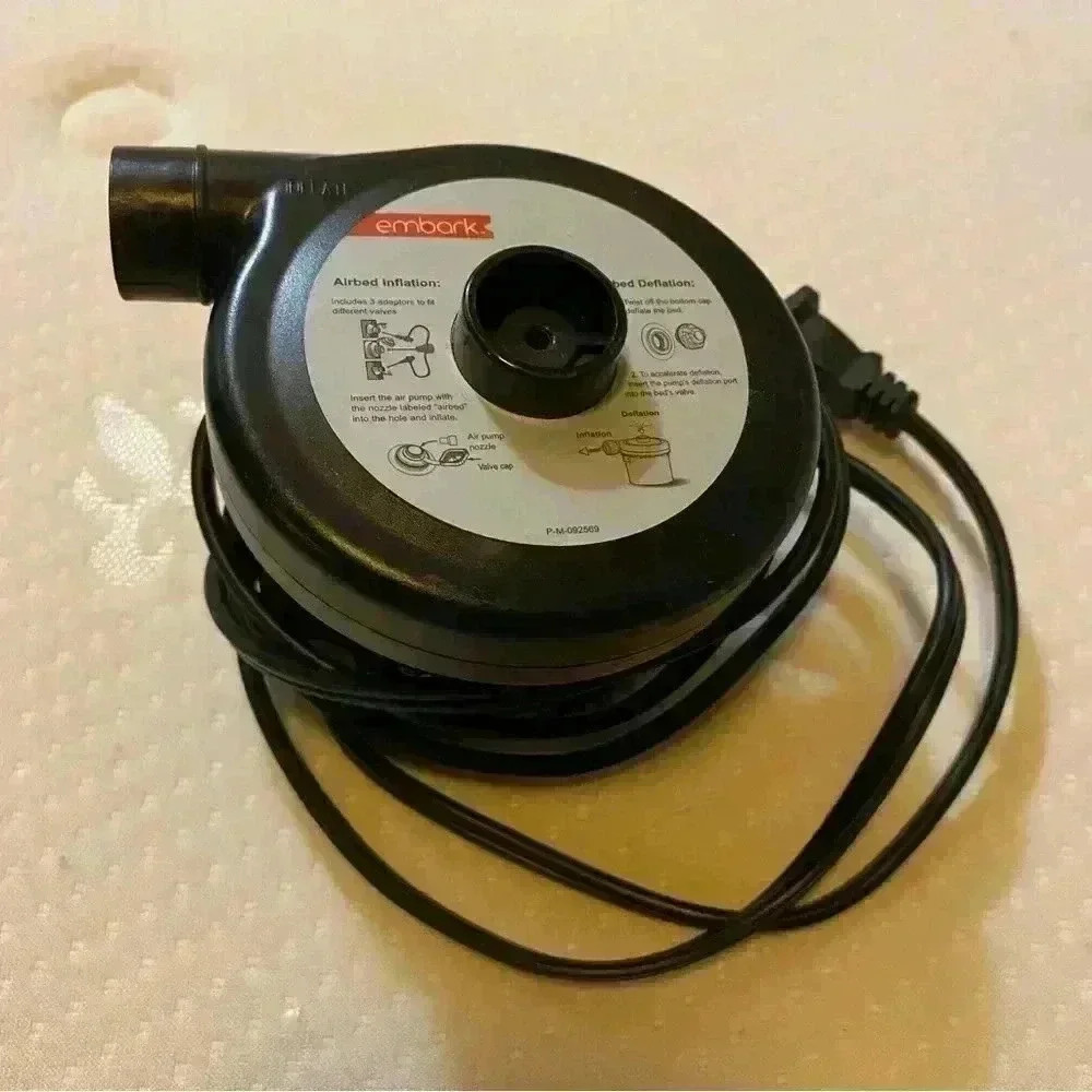 Embark Air Mattress Pump Electric 120V Plug-in Tested No Attachment